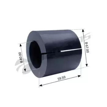 втулка стабилизатора !(р) центр 40.5x67x60 2x \RVI Premium,Magnum 800.094 MANSONS