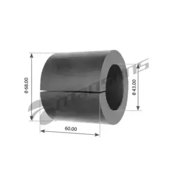 втулка стабилизатора !(р) центр d43xd68x60mm \RVI Premium/Magnum/Kerax 800.546 MANSONS