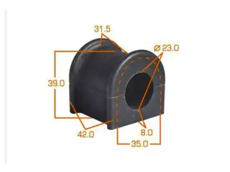 втулка стабилизатора заднего центр.!\ Toyota Land Cruiser UZJ100/HDJ100 98> MP-315 MASUMA