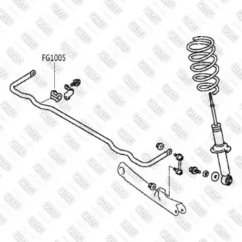втулка стабилизатора заднего!\ Mitsubishi Galant 06>