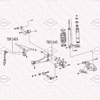 втулка стабилизатора заднего !\ Toyota Avensis 08>