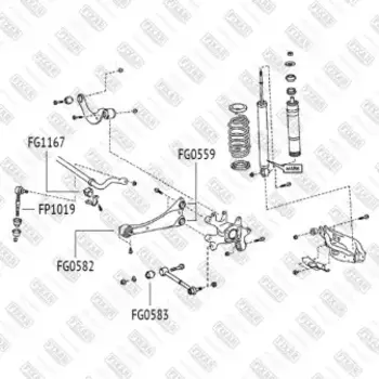 втулка стабилизатора заднего !\ Toyota Avensis 08>