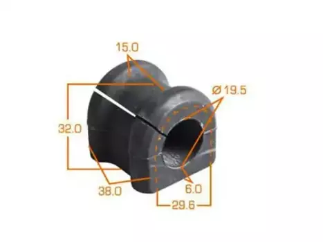 втулка стабилизатора заднего!\ Toyota Avensis AZT250/CDT250/ZZT251/ADT251 MP-1001 MASUMA