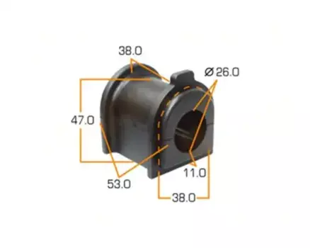 втулка стабилизатора заднего!\ Toyota Land Cruiser 200 08> MP-1064 MASUMA