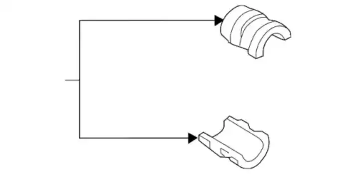 втулка стабилизатора заднего!\ VW Touareg, Audi Q7 03-13 7L0511413D VAG