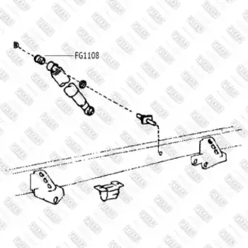 втулка заднего амортизатора!\ Mitsubishi L200 05>, Toyota Hilux/Dyna/Liteace/Townace 87>