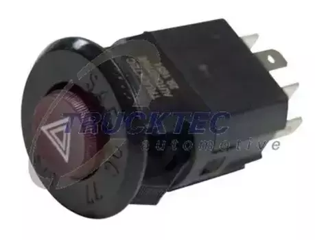 выключатель нажимной !авар. сигнализации \MB, MAN, VOLVO 01.42.060 TRUCKTEC