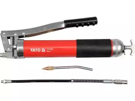 YATO 21. ШПРИЦ ДЛЯ МАСЛЯНОЙ СМАЗКИ 800СМ.КУБ. (27-41MPA) AL ''YATO'',(YT-07043).СТРАНА ПРОИСХОЖДЕНИЯ