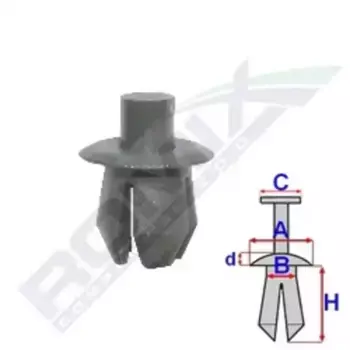 заклёпка вставная!\ Audi TT 06- 20508 ROMIX