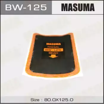 заплатка для боковых порезов! 80x125mm 1 слой корда\ BW-125 MASUMA