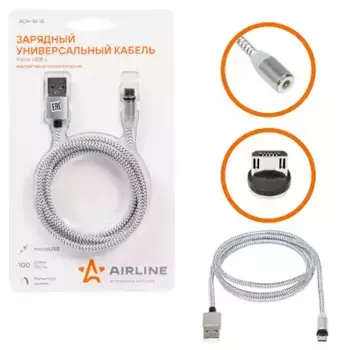 зарядный универсальный датакабель microusb с магнитным коннектором !\ ACH-M-18 AIRLINE