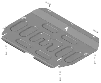 Защита картера Jac J7/Москвич 6 стальная MOTODOR 58301