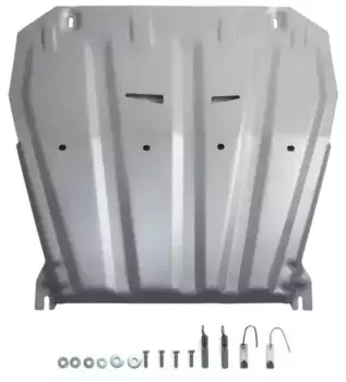 защита картера+КПП! алюминий 3мм\ Nissan Qashqai RU 1.2T/2.0 15-19/ Qashqai 2.0 4WD 19-21 333.4158.1 RIVAL