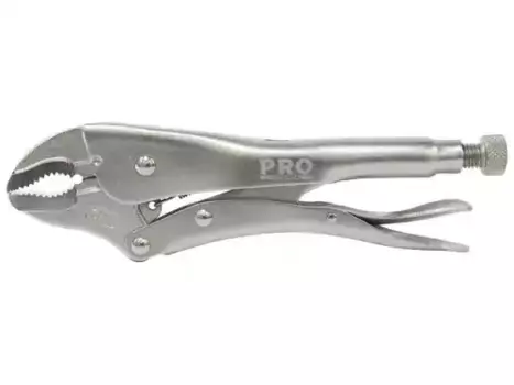 зажим с фиксатором!\ 250мм изогнутые губки PRO605102 STARTUL