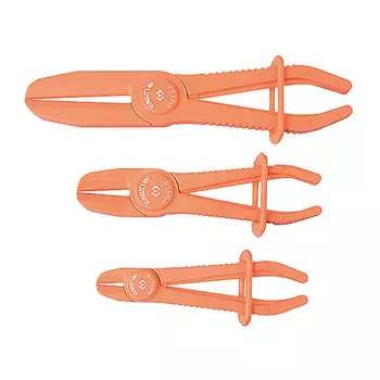 зажимы для шлангов! пластиковые 15-60мм, 3 предмета\ 9AF113 KING TONY