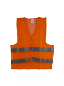 жилет со светоотражающими полосами! оранжевый\
