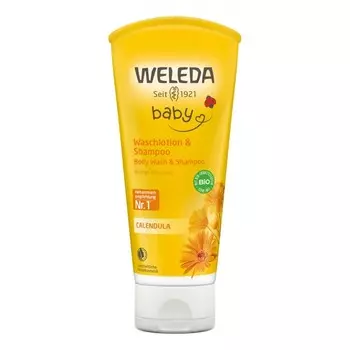 Детский шампунь-гель для волос и тела Baby с календулой
