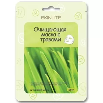 Маска тканевая очищающая с травами