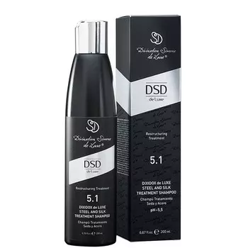 Шампунь для восстановления структуры поврежденных волос «Сталь и Шелк» 5.1 Dixidox De Luxe Steel and Silk