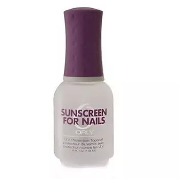 Верхнее покрытие с УФ фильтром Sunscreen For Nails