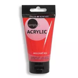 Акрил Daler-Rowney "Simply" 75 мл Красный бриллиант