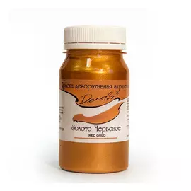 Акрил ДЕКОЛОР 100 мл декоративный Червоное золото