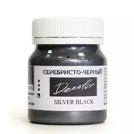 Акрил ДЕКОЛОР 50 мл Серебристо-черный