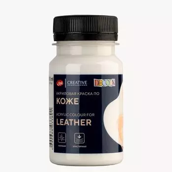 Акрил для кожи "Декола" банка 100 мл Белая