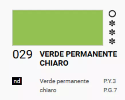 Акрил Ferrario "Acrilic Master" 250 мл Зеленый светлый