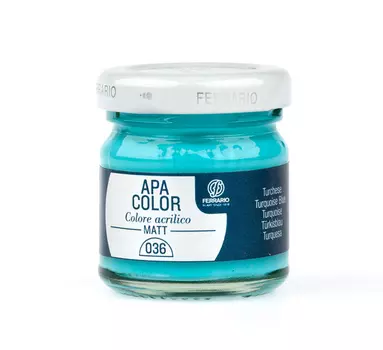Акрил Ferrario "Apa Color" 40 мл Бирюзовый