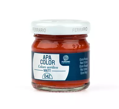 Акрил Ferrario "Apa Color" 40 мл Охра красная