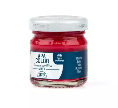 Акрил Ferrario "Apa Color" 40 мл Рубиновый