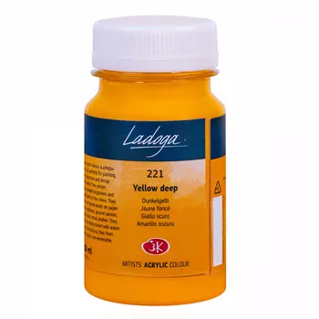 Акрил "Ладога" 100 мл Желтый темный