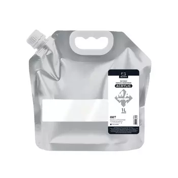 Акрил Малевичъ "Matt" 1 литр, белила титановые, матовая