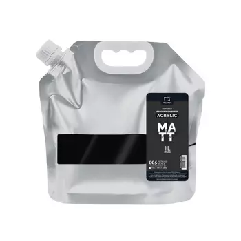 Акрил Малевичъ "Matt" 1 литр, черная, матовая