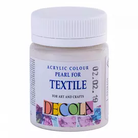 Акрил по ткани "Decola" 50 мл перламутровый Белый
