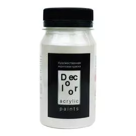 Акрил ТАИР "Деколор" 100 мл, Белое серебро