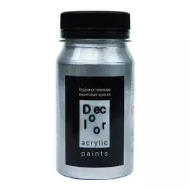 Акрил ТАИР "Деколор" 100 мл, Серебро Антик