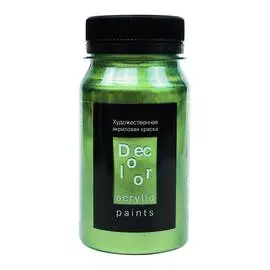 Акрил ТАИР "Деколор" 100 мл, Золотисто-зелёный