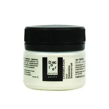 Акрил ТАИР "Деколор" 20 мл, золотистый хамелеон