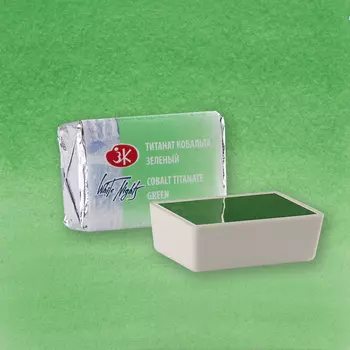 Акварель "Белые Ночи" в кювете Титанат кобальта зелёный