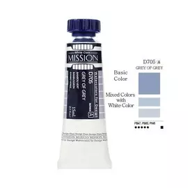 Акварель Mijello "Mission White" 15 мл D705 Серый