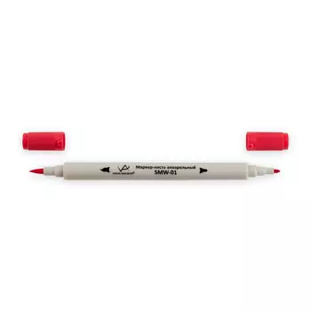 Акварельный маркер-кисть VISTA-ARTISTA 0,8 мм - 2 мм, кисть/круглое тонкое, K250 ярко-розовый/Deep R