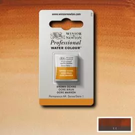 Акварель Winsor&Newton "Professional" в кювете Охра коричневая 04