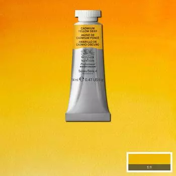 Акварель Winsor&Newton "Professional" в тюбике 14 мл Насыщенно-желтый кадмий