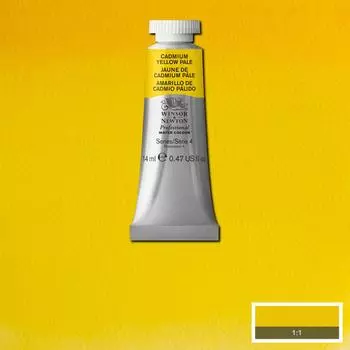 Акварель Winsor&Newton "Professional" в тюбике 14 мл Бледно-желтый кадмий