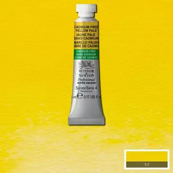 Акварель Winsor&Newton "Professional" в тюбике 5 мл Желтый бледный
