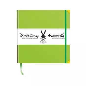 Альбом для акварели Black Bunny Acquerello Светло-зеленый 20х20 см 48 л 250 г
