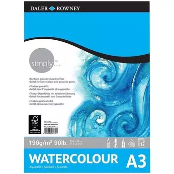 Альбом для акварели Daler-Rowney "Simply" А3 12 л 190 г