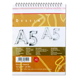 Альбом для эскизов на спирали Hahnemuhle "Dessin" A5 25 л 150 г